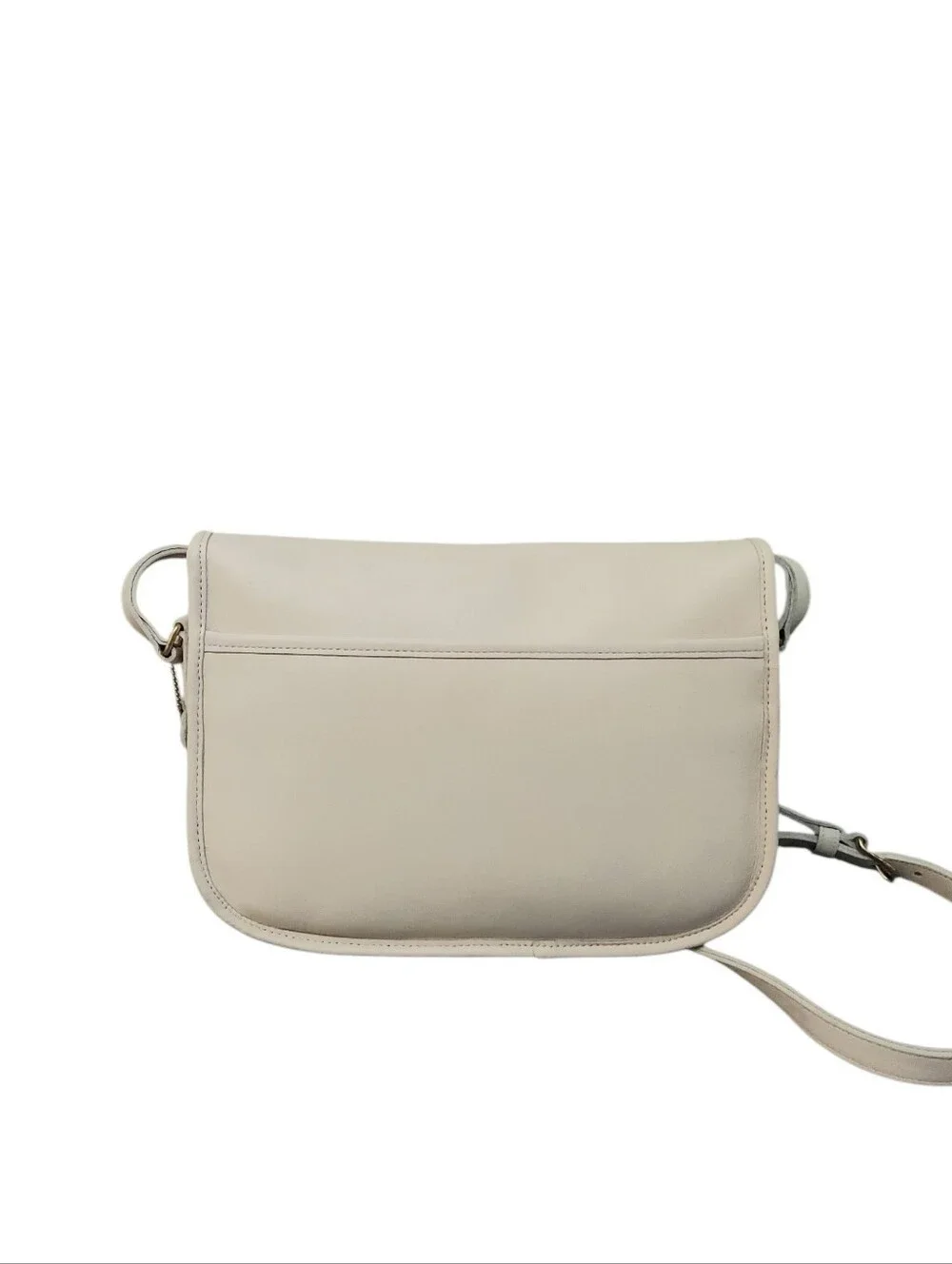 Like New Coach Vintage City Bag W/ Brass Turnlock HW Cream Glove Tanned Leather